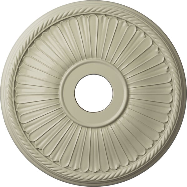 Ekena Millwork Berkshire Ceiling Medallion (Canopies up to 6 3/8"), 20 1/8"OD x 3 7/8"ID x 1 7/8"P, Clear Yellow CM20BE1CYF - main